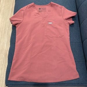 Figs Mauve Scrub Top XXS